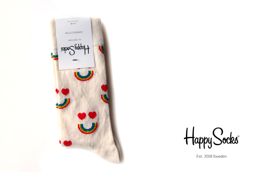 ハッピーソックス｜happy socks｜クルー丈カジュアルソックス｜Happy Rainbow Sock｜10117078イメージ01