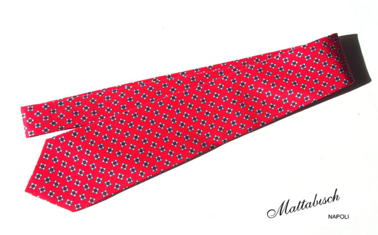 マタビシ｜Mattabisch｜フラワー柄シルクネクタイイメージ01
