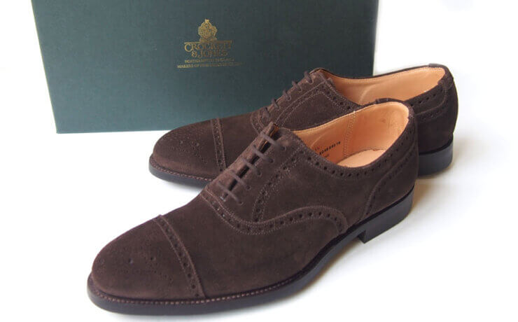 クロケットジョーンズ｜Crockett & Jones｜スエードセミブローグシューズ｜YEOVIL｜ヨービル｜6.0イメージ01
