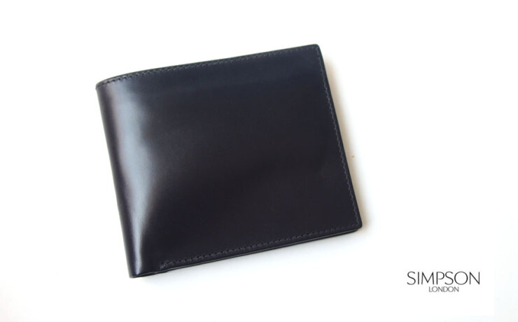 シンプソン　ロンドン｜SIMPSON LONDON｜W15｜2つ折り財布｜ブライドルレザー｜ネイビーイメージ01