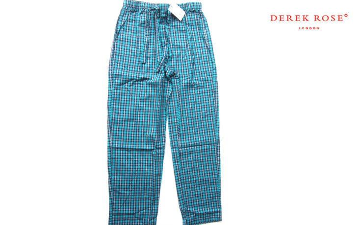 デレクローズ｜DEREK ROSE｜チェック柄トラウザー｜WOVEN TROUSER｜ルームウェア｜Lイメージ01