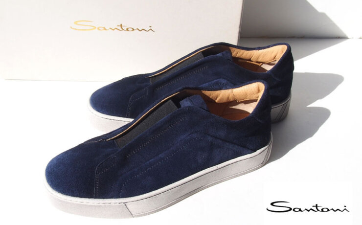 サントーニ｜Santoni｜スエードレザースニーカー｜MBGL21016SPOMPSHU55｜6イメージ01