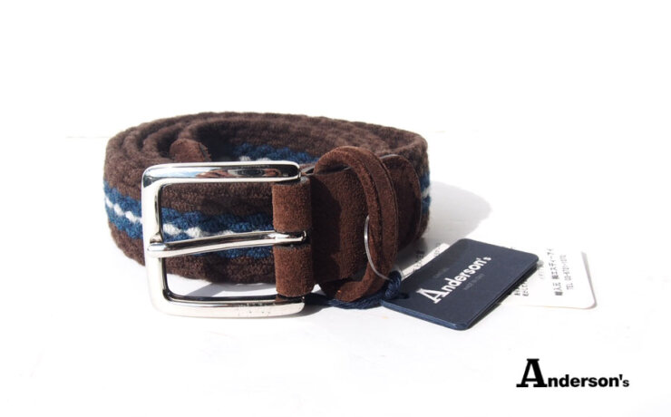 アンダーソンズ｜Anderson's｜エラスティックウール×スエードベルト｜85イメージ01
