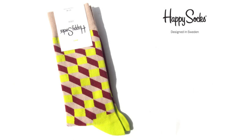 ハッピーソックス｜happy socks｜クルー丈カジュアルソックス｜オプティックスクエア｜OPTIC SQURE｜10211028｜61イメージ01