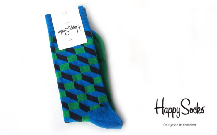 ハッピーソックス｜happy socks｜クルー丈カジュアルソックス｜オプティックスクエア｜OPTIC SQURE｜10211028｜65イメージ01
