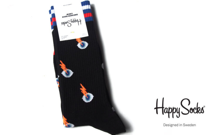 ハッピーソックス｜happy socks｜クルー丈スニーカーソックス｜I See You Thin Crew Sockイメージ01