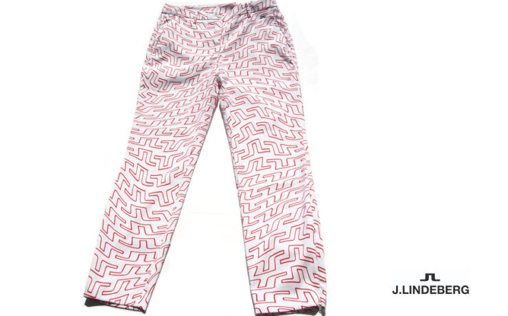 ジェイリンドバーグ｜J.LINDEBERG｜レディース｜ロゴ総柄ロングパンツ｜FW22サンプル品｜OUTLINE BRIDGE｜27イメージ01