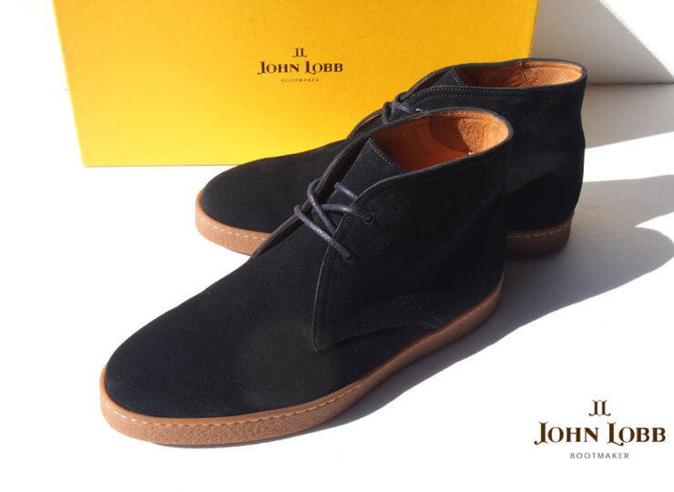 靴 【中古】ジョンロブ｜John Lobb｜アンクルブーツ｜TURF｜ターフ｜6｜スエード｜ネイビーどちらでしょうか