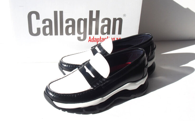 カラハン｜CallagHan｜モノトーンハイシャインローファースニーカー｜40イメージ01