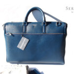 価格見直し☆SERAPIAN ネイビー 2wayオレッキアレザービジネスバッグ 価格見直し☆SERAPIAN ネイビー 2wayオレッキアレザービジネス