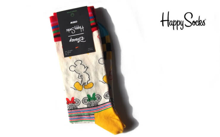 ハッピーソックス｜happy socks×ディズニーコラボレーション｜クルー丈カジュアルソックスイメージ01