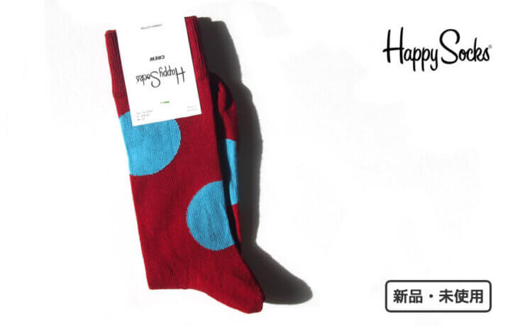 ハッピーソックス｜happy socks｜クルー丈カジュアルソックス｜Jumbo Dot Sock｜10221035イメージ01