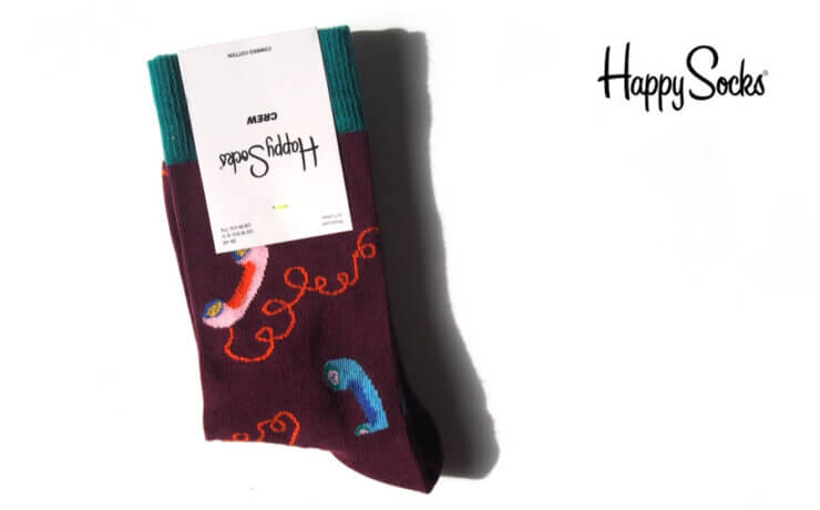 ハッピーソックス｜happy socks｜クルー丈電話柄カジュアルソックス｜Telephone｜レディースサイズイメージ01