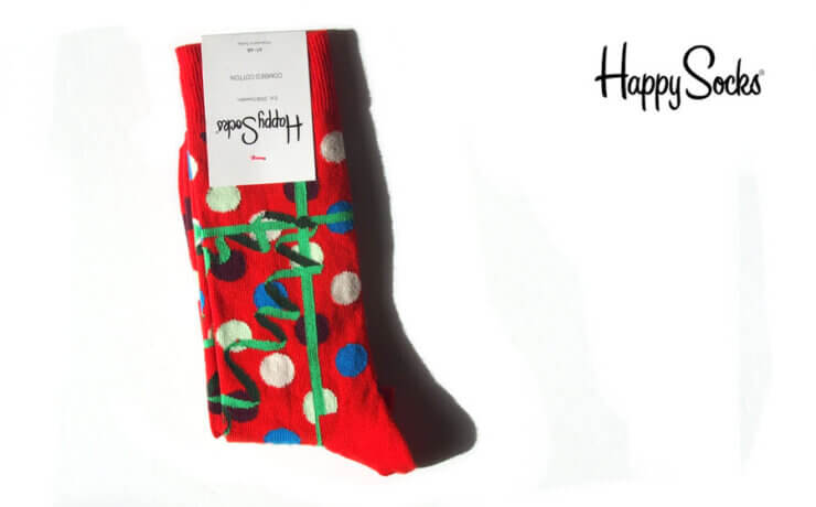 ハッピーソックス｜happy socks｜クルー丈ソックス｜クリスマスソックス｜Christmas Dotsイメージ01