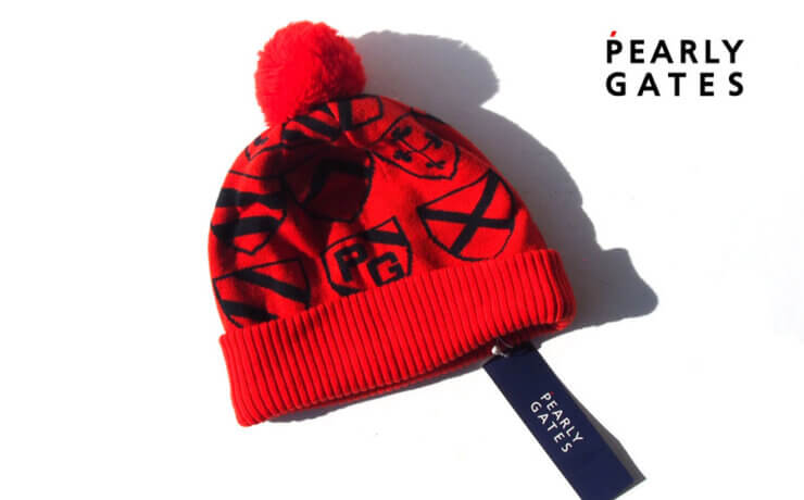 パーリーゲイツ｜peary gates｜ボンボン付き総柄ニットキャップイメージ01