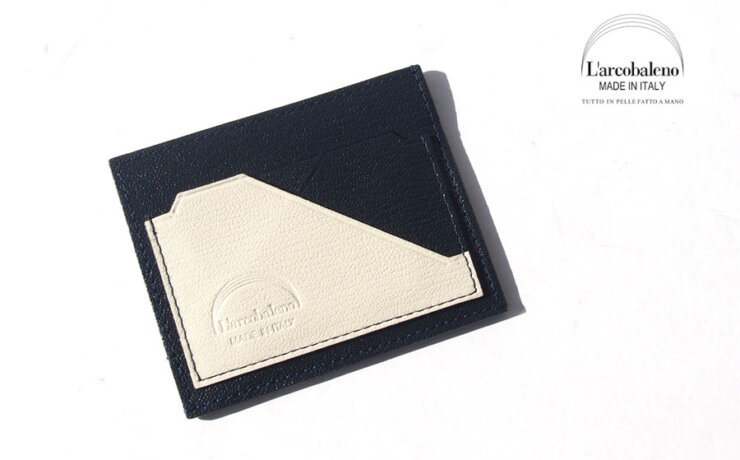 ラルコバレーノ｜L'arcobaleno｜フラットウォレット｜NAVY*WHITE｜LA352GTNVYWHTイメージ01