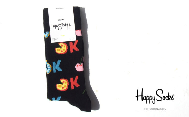 ハッピーソックス｜happy socks｜クルー丈カジュアルソックス｜Its Ok Sock｜10211059イメージ01
