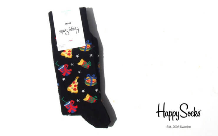 ハッピーソックス｜happy socks｜クルー丈カジュアルソックス｜Hamburger｜10217018イメージ01