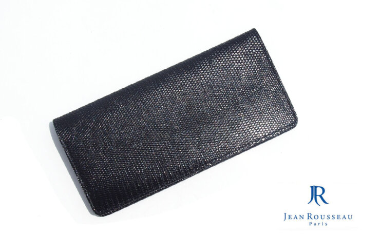 ジャンルソー｜JEAN ROUSSEAU｜リザード長財布｜ブラックイメージ01