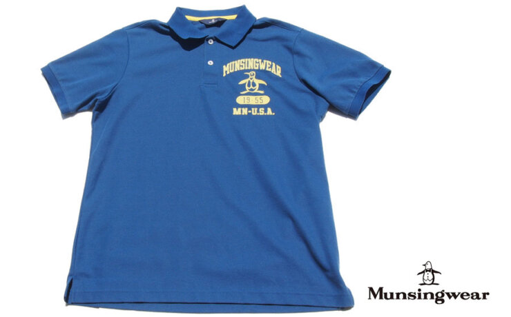 【中古】マンシングウェア｜Munsingwear｜ビッグロゴ半袖ポロシャツ｜Lイメージ01