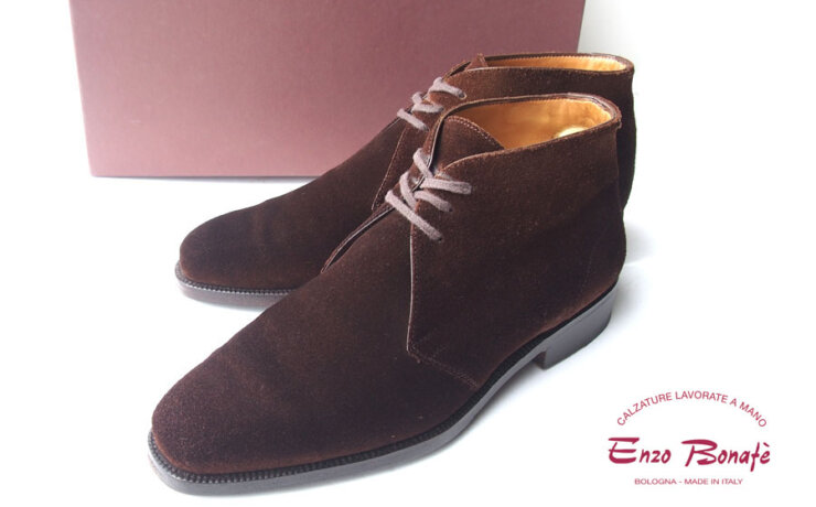 【中古】エンツォボナフェ｜Enzo bonafe｜スエードチャッカーブーツ｜3369｜SUPERBUCK HOLBORN｜5.5イメージ01