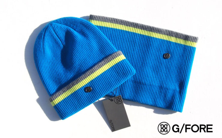 ジーフォア｜G/FORE｜カシミヤニットワッチ＆ネックウォーマー｜UNISEX CASHMERE KNIT ACC｜ブルーイメージ01