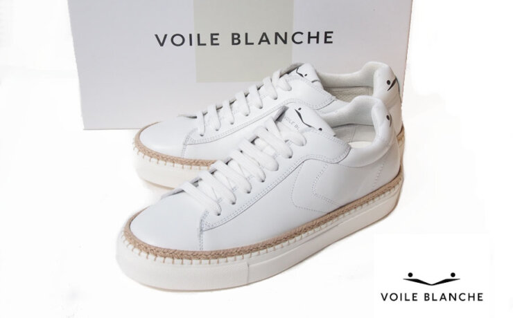 ボイルブランシェ｜VOILE BALANCHE｜レザースニーカー｜AMALFI｜Calfskin sneaker with raffia insert｜39イメージ01