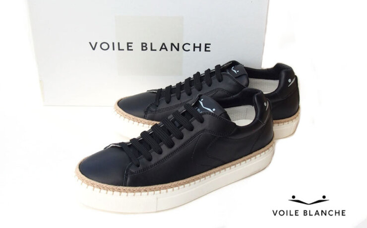 ボイルブランシェ｜VOILE BALANCHE｜レザースニーカー｜AMALFI｜Calfskin sneaker with raffia insert｜40イメージ01