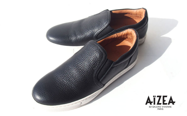 【中古】アイセア｜AIZEA｜トリヨンクレマンスレザースリッポン｜レディース｜ブラック｜38イメージ01
