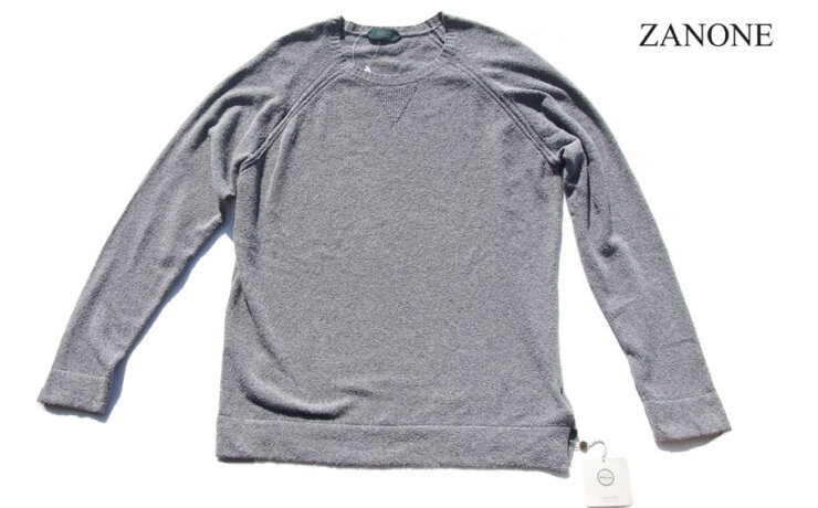 ザノーネ｜ZANONE｜クルーネックコットンニット｜レギュラーフィット｜46イメージ01