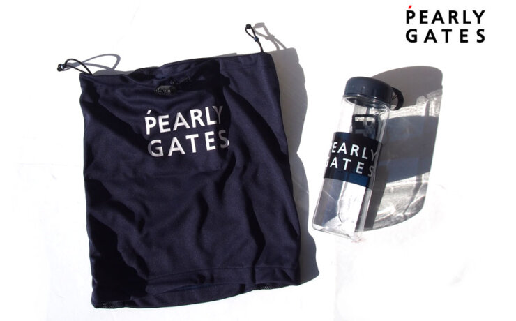 パーリーゲイツ｜pearly gates｜UVカットロングネックカバー ＜PP+シリーズ＞クリアボトル付き｜ユニセックス｜ロゴイメージ01