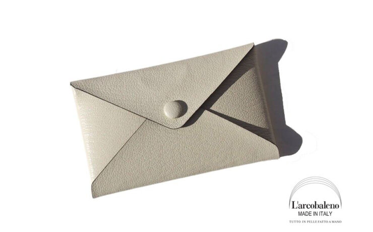 ラルコバレーノ｜L'arcobaleno｜エンベロープ カードケース｜CREAM*GREY｜LA601GTイメージ01