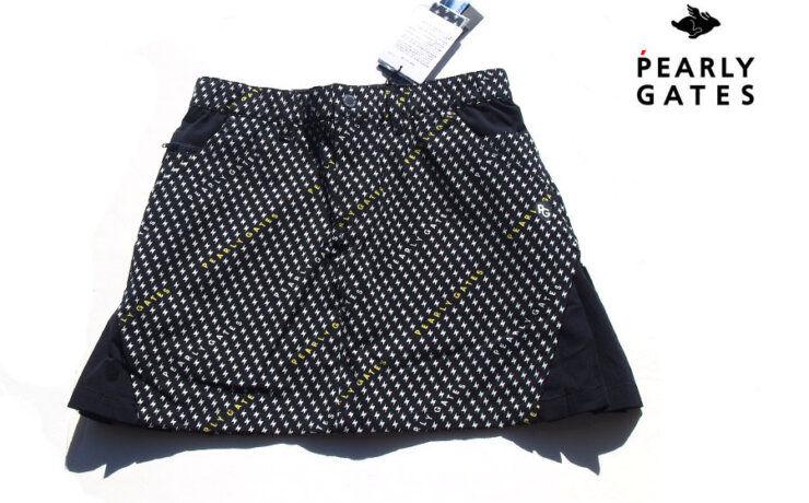 パーリーゲイツ｜pearly gates｜ストレッチダイヤドビー×ドットエアースカート ＜小紋エレキ柄＞｜レディースゴルフウェア｜1イメージ01