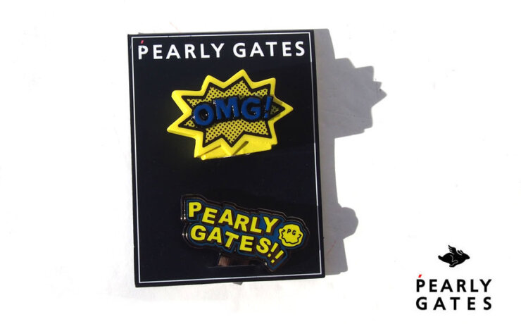 パーリーゲイツ｜pearly gates｜Electric shockシリーズ 吹き出しロゴ型立体マーカー｜イエローイメージ01
