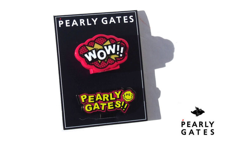 パーリーゲイツ｜pearly gates｜Electric shockシリーズ 吹き出しロゴ型立体マーカー｜ピンクイメージ01