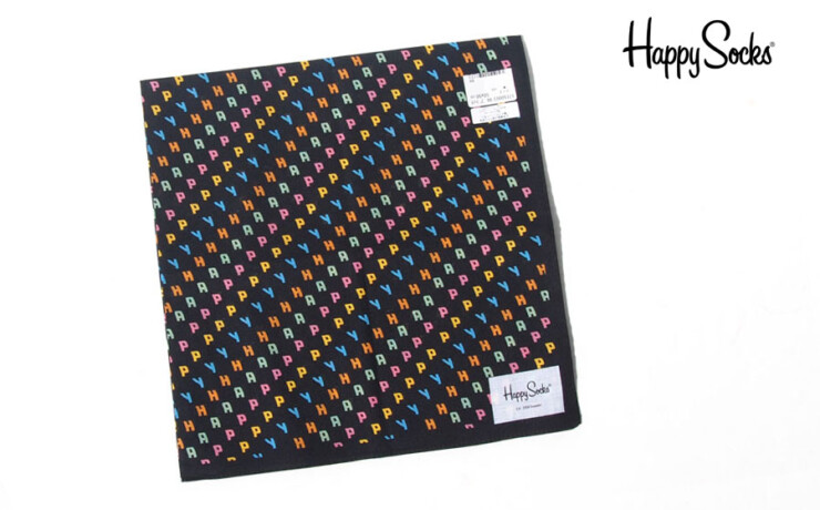 ハッピーソックス｜happy socks｜デザインハンカチーフ｜シグニチャー柄｜Design Handkerchiefイメージ01