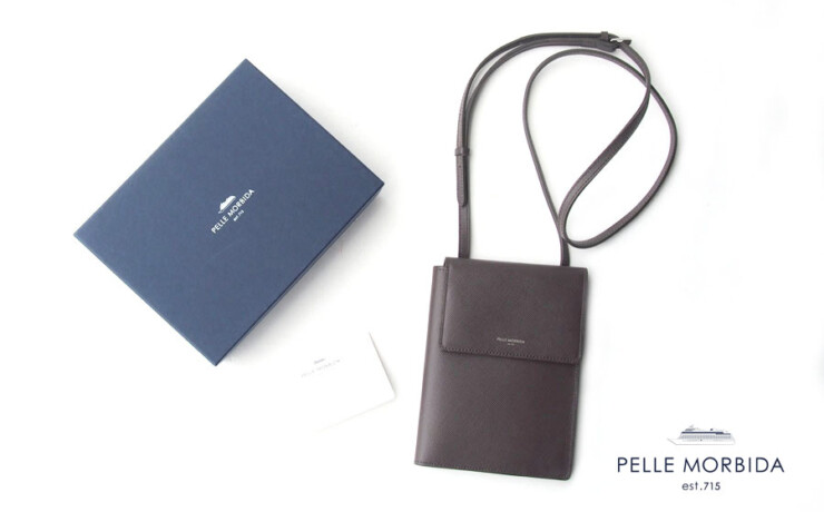 ペッレ モルビダ｜pelle morbida｜パスポートケース｜Barcaバルカシリーズ｜BA323｜CHACOAL GRAYイメージ01