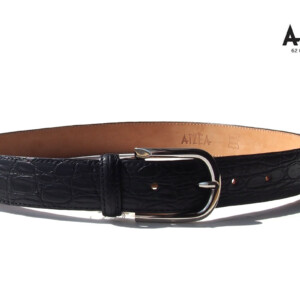 アイセア｜AIZEA｜クロコダイルレザーベルト｜80｜ブラックイメージ01