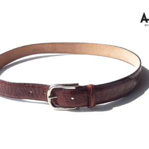 アイセア｜AIZEA｜クロコダイルレザーベルト｜95｜ブラウンイメージ01