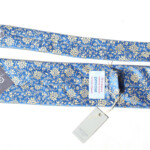ペンローズ ロンドン｜penrose london｜フラワー柄シルクネクタイ｜01｜ブルーベース×イエロージャガードイメージ03