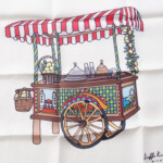 キンロック｜Dieffe Kinloch｜ストリートワゴンモチーフプリントシルクスクエアスカーフイメージ08