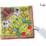 キンロック｜Dieffe Kinloch｜カジノモチーフプリントシルクスクエアスカーフイメージ01