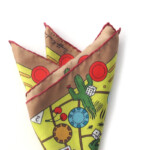 キンロック｜Dieffe Kinloch｜カジノモチーフプリントシルクスクエアスカーフイメージ02