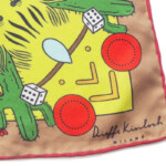 キンロック｜Dieffe Kinloch｜カジノモチーフプリントシルクスクエアスカーフイメージ04