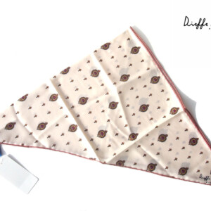 キンロック｜Dieffe Kinloch｜小紋柄プリントシルク トライアングル スカーフイメージ01