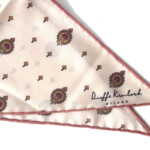 キンロック｜Dieffe Kinloch｜小紋柄プリントシルク トライアングル スカーフイメージ04