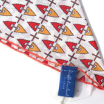 キンロック｜Dieffe Kinloch｜幾何学柄プリントシルク トライアングル スカーフイメージ03