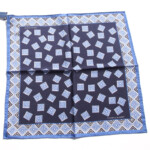 ターンブル&アッサー｜Turnbull & Asser｜06｜ジャカードシルクポケットチーフ（HH45103／ネイビー系）イメージ02