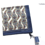 ターンブル&アッサー｜Turnbull & Asser｜07｜ペイズリー柄シルクポケットチーフイメージ01