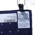 ターンブル&アッサー｜Turnbull & Asser｜11｜ドット柄シルクポケットチーフ（TUR／ネイビー）イメージ05